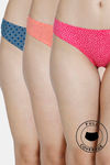 Rosaline Low Rise Full Coverage Bikini Panty (Pack of 3) - Multicolor — thumbnail 1